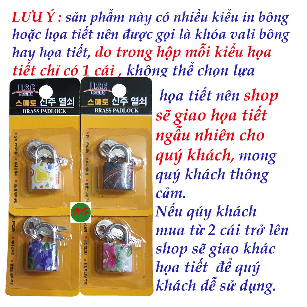 Ổ khóa vali túi xách tủ cá nhân mini 20 MM có nhiều loại để lựa chọn