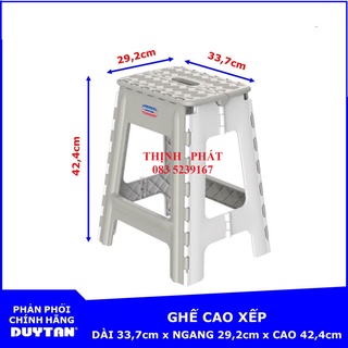 Ghế nhựa cao xếp Duy Tân (33,7 x 29,2 x 42,4 cm) - GIAO MÀU NGẪU NHIÊN