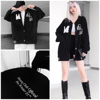 Áo khoác cardigan màu đen form Unisex L21