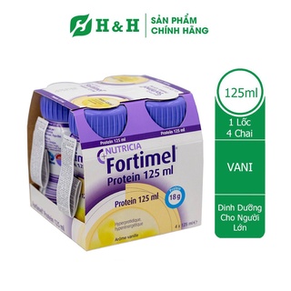 Sữa cao năng lượng Fortimel Protein vị Vanilla - Bổ sung dinh dưỡng cho người lớn (125 ml x 4 chai)