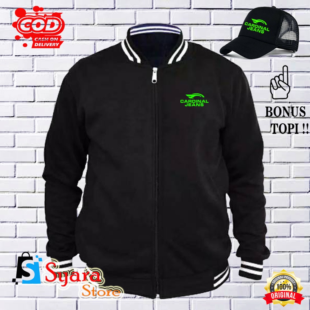 Cửa Hàng Syara / Mũ BONUS... Áo Khoác Bóng Chày Chất Jeans Dày Dặn Thời Trang Mùa Đông Cho Nam Và Nữ