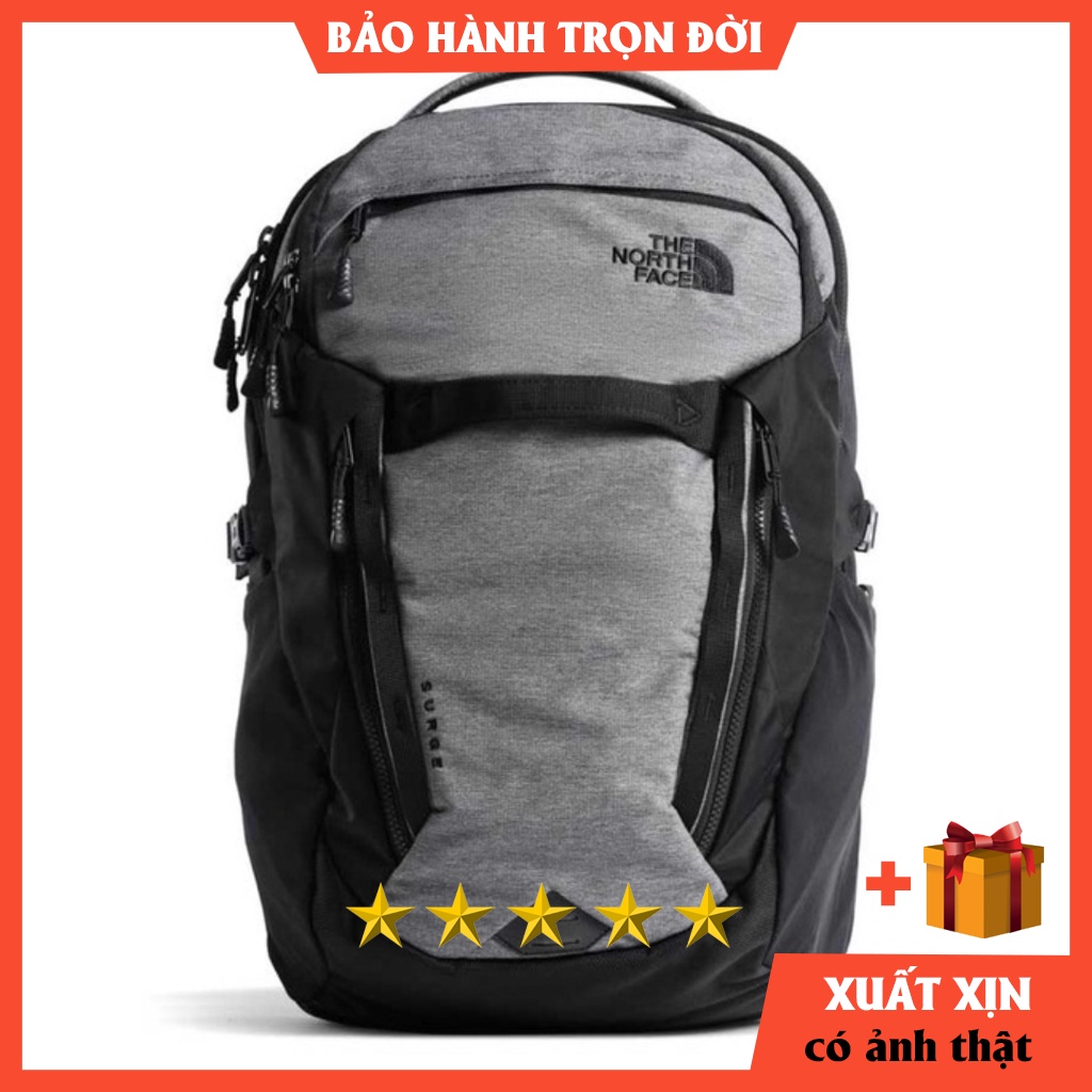 Balo The North Face Surge 2022 BẢO HÀNH TRỌN ĐỜI - ba lô có ngăn laptop riêng - đai trợ lực xịn sò