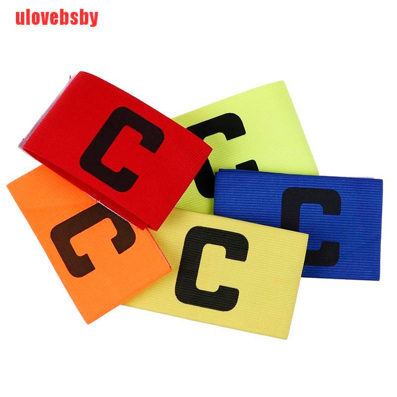 [ulovebsby]1 Pcs Football Soccer ArmBand Leader Match Captain Armband Adjustable