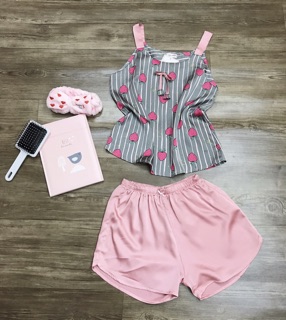 Bộ ngủ lụa 2 dây