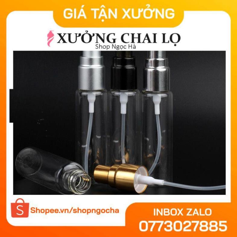 Lọ Chiết Nước Hoa ❤ GIÁ TỐT NHẤT ❤ Lọ chiết nước hoa thủy tinh tròn 10ml đựng dầu thơm , phụ kiện du lịch