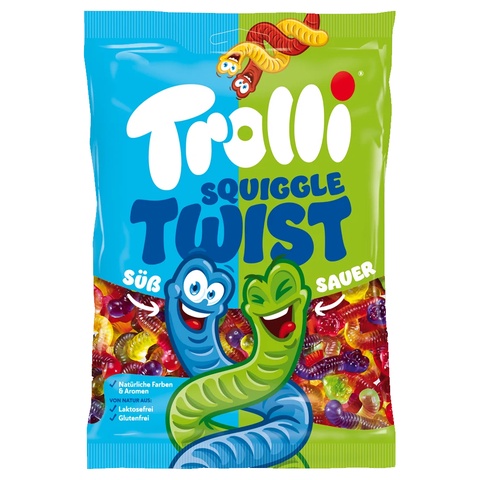 Kẹo dẻo Trolli Squiggles gói 100g
