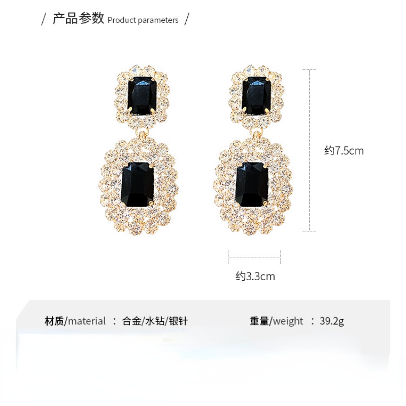 Toàn Bộ Bông Tai Đính Kim Cương Giả Sang Trọng Cho Nữ