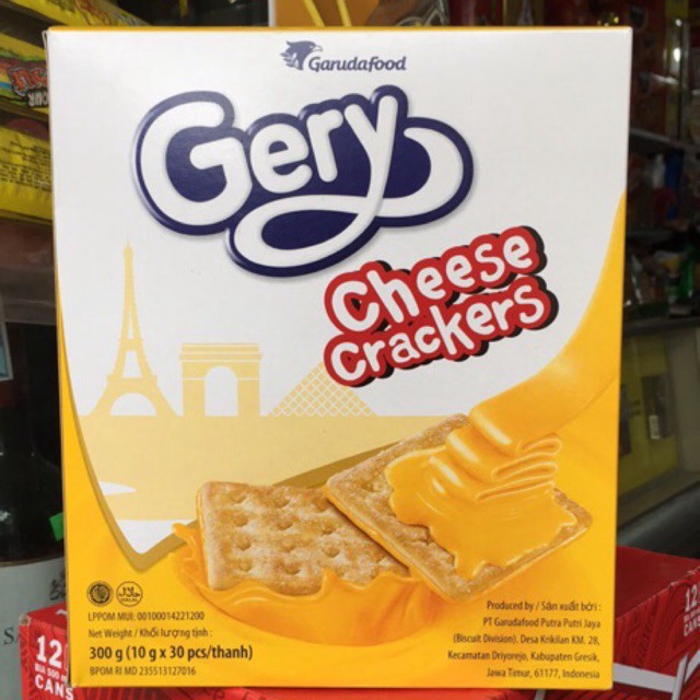 [Beman123]  Bánh phô mai Gery Cheese crackers Hộp