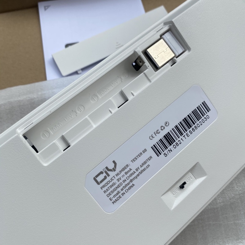 Kit bàn phím Tester 68 V2 Màu Trắng.