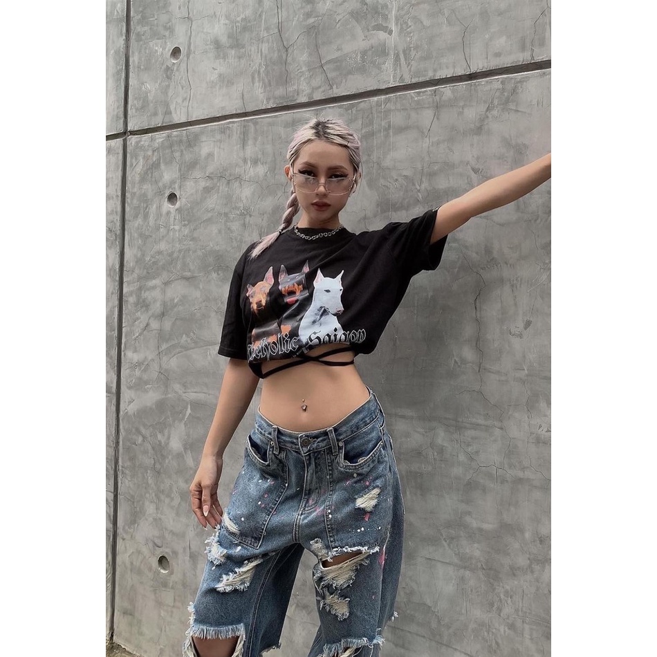 Quần jean dài OFFONOFF RIPPED JEAN/BLUE