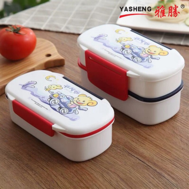 Hộp cơm nhựa văn phòng chịu nhiệt cao cấp - sử dụng lò vi sóng