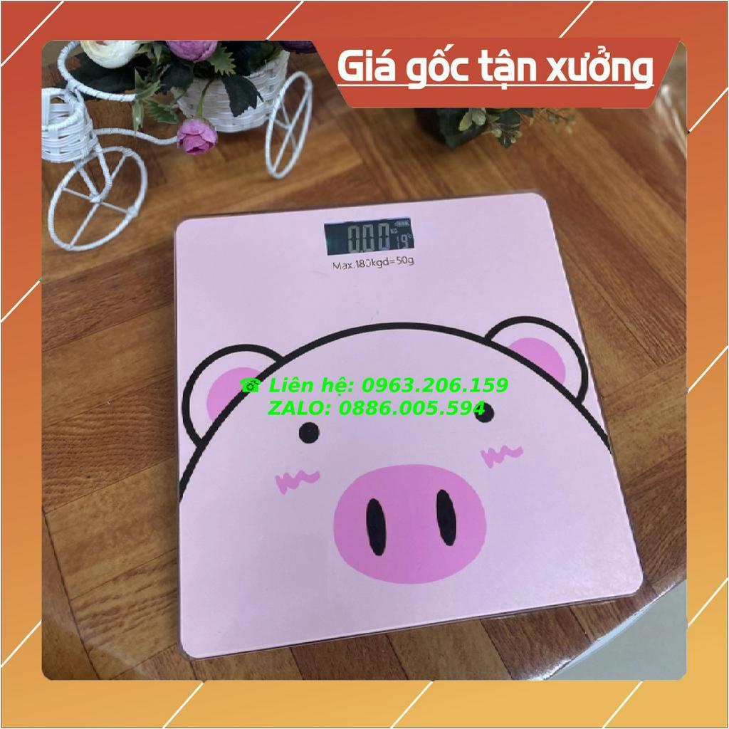 Cân điện tử Lợn hồng xinh xắn đáng yêu với các bé theo dõi sức khỏe gia đình siêu tiện lợi