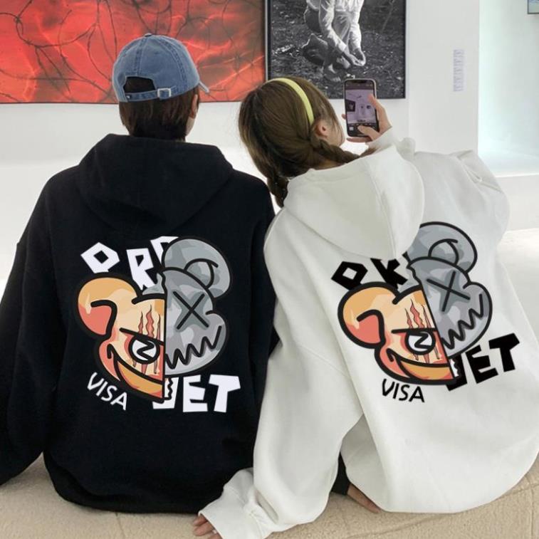 Áo hoodie form rộng VISA VET Áo hoodie form rộng