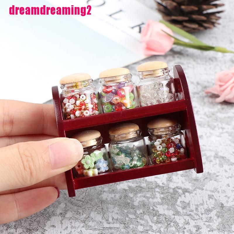 Kệ gỗ tỉ lệ 1: 12 trang trí nhà búp bê độc đáo