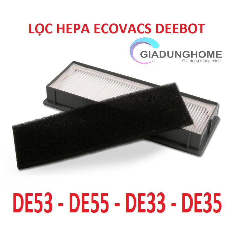 Màng lọc hepa robot hút bụi Ecovacs Deebot DE35 , DE33 , DE55 , DE53 , DG711 , DG710  DG716 , DT88 , DM65 , DC68