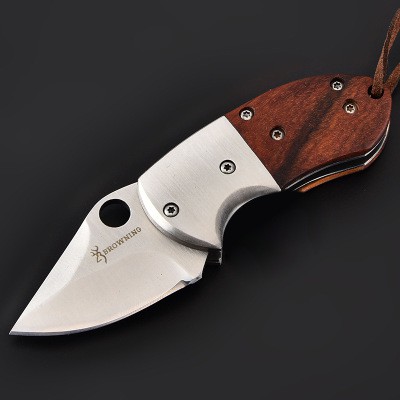[hàng order] Dao phượt gấp gọn mini cao cấp ốp gỗ siêu cứng chiếc cành ghép cây HUTI KNIFE Browning D316