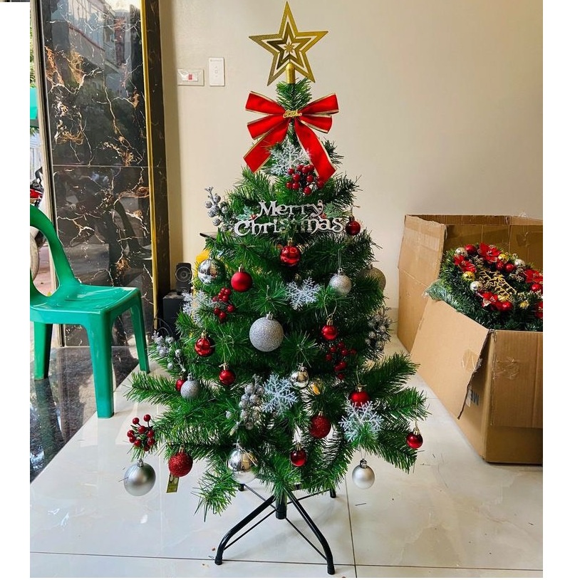 Cây thông Noel 1m tán dày trang trí noel, giáng sinh