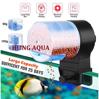 Máy cho cá ăn tự động, máy cho ăn hẹn giờ tiện lợi dễ sử dụng 2 chế độ hẹn giờ cho ăn (chính hãng)