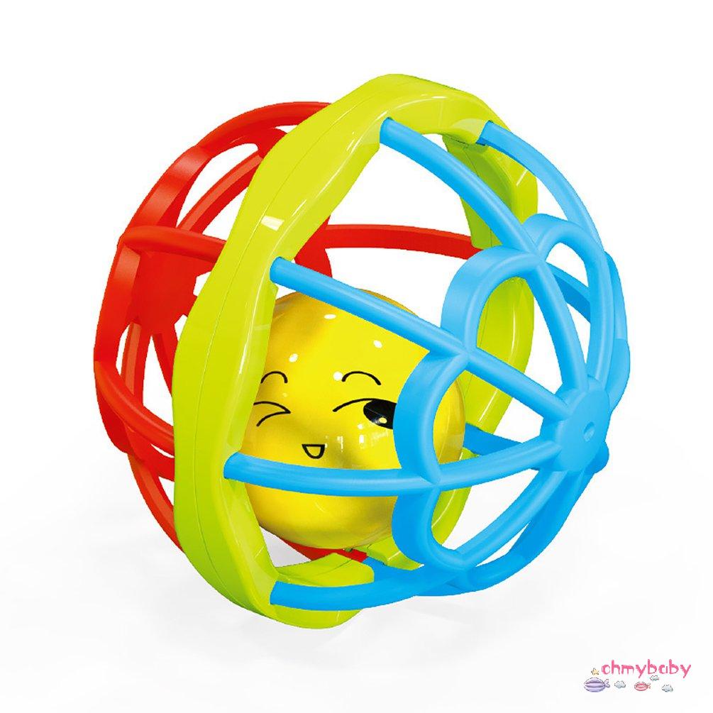 【OMB】 Baby Hand Catching Ball 0-3 Years Old Soft Rubber Fitness Ball Rattle Toy