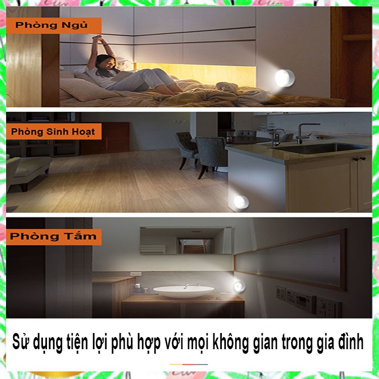 Đèn Led Cảm Biến không dây 9 đèn led cảm ứng chuyển động, dán tủ quần áo, phòng ngủ, cầu thang | BigBuy360 - bigbuy360.vn