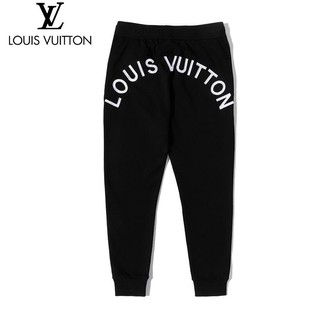 LV Quần Dài Chất Liệu Vải Cotton Có Thêu Hoạ Tiết Đơn Giản Thời Trang