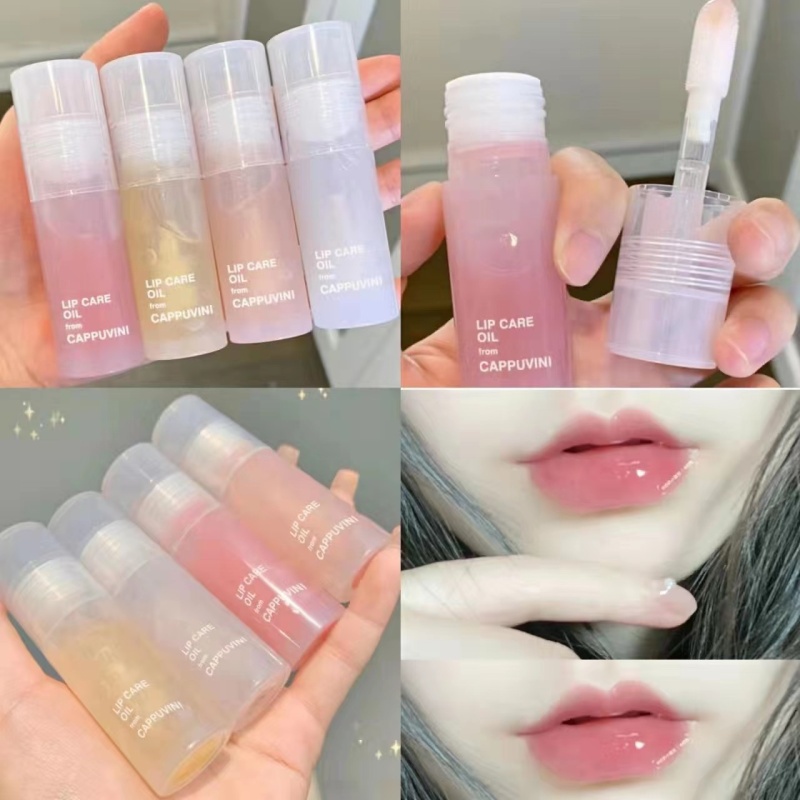 ✨✨Dầu Dưỡng Môi CAPPUVINI Dưỡng Ẩm Nuôi Dưỡng Giảm Nếp Nhăn Chống Thấm Nước