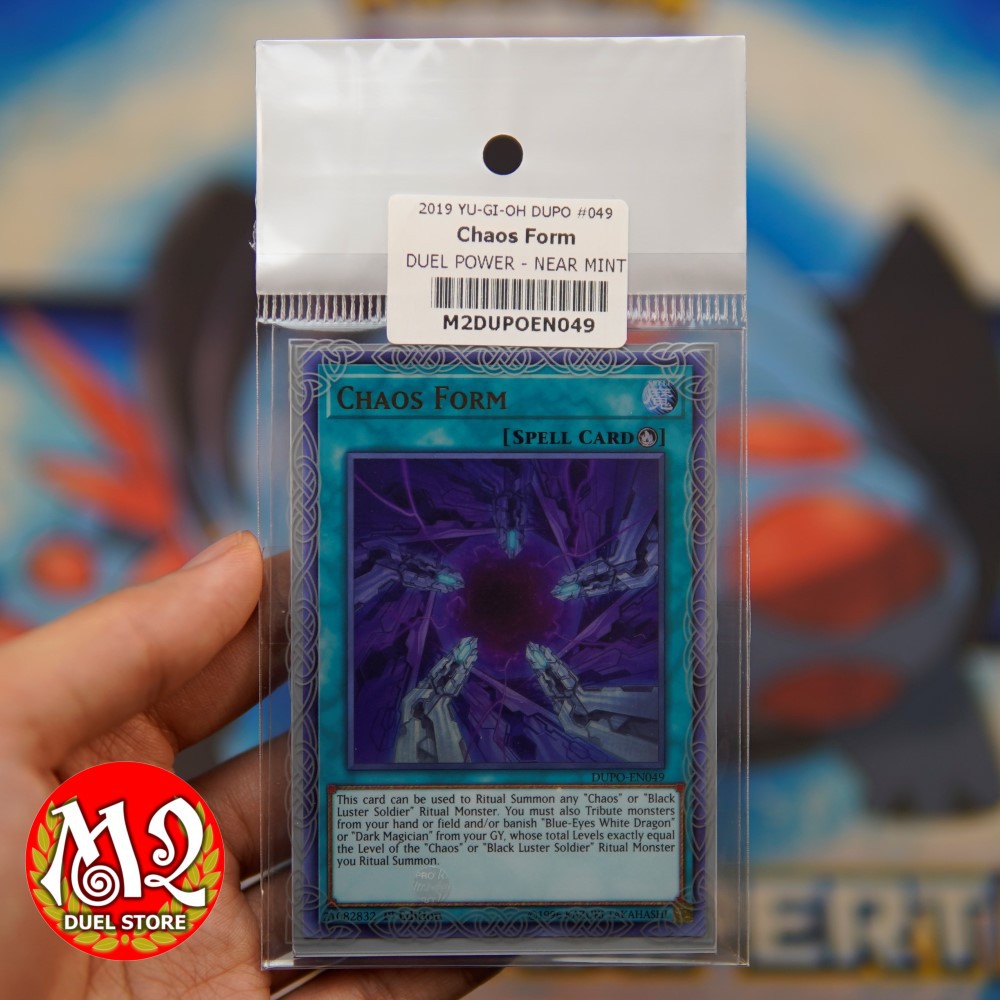 Thẻ bài Yugioh DUPO-EN049 - Chaos Form Ultra Rare - Dùng để triệu hồi quái thú Chaos - Bảo quản M2SCCQ-LITE