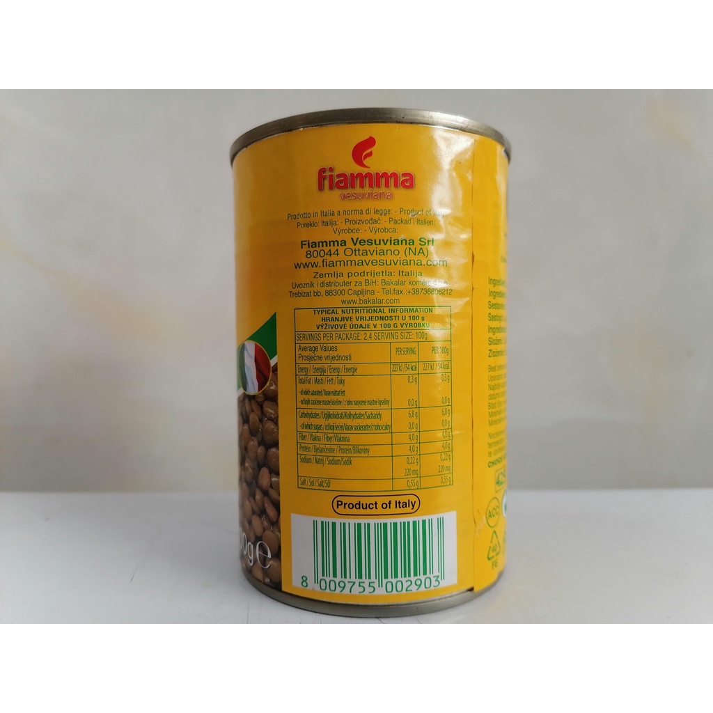 [400g] ĐẬU LĂNG [Italia] FIAMMA Lentils (halal) (atu-hk)
