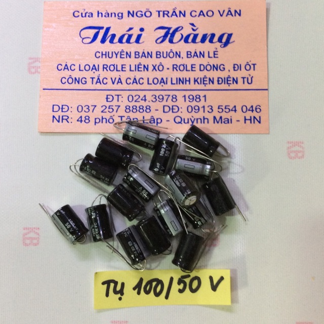 Tụ hoá 100 M /50 v giá bán 50 chiếc