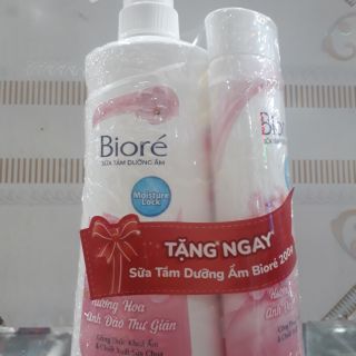 SỮA TẮM BIORE DƯỠNG ẨM HƯƠNG HOA ANH ĐÀO 530g TẶNG SỮA TẮM 200g
