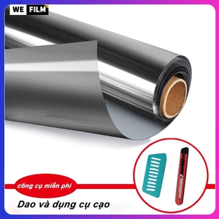 Dark Grey Window Film Privacy One-Way Mirror UV Protection Heat Control Window Film For House for Home or Office