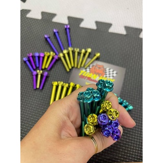 [ Lốc Trụ Salaza GR5 ] Ốc lốc máy 6ly đầu trụ Salaza Titan Gr5 6li10 tới 6li90