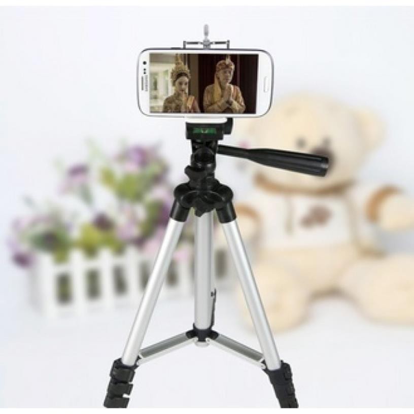 Mua ngay [Freeship toàn quốc từ 50k] Gậy Tripod 3110A - Chân Đỡ Máy Ảnh Du Lịch - Có Kẹp Điện Thoại [Freeship 10k]