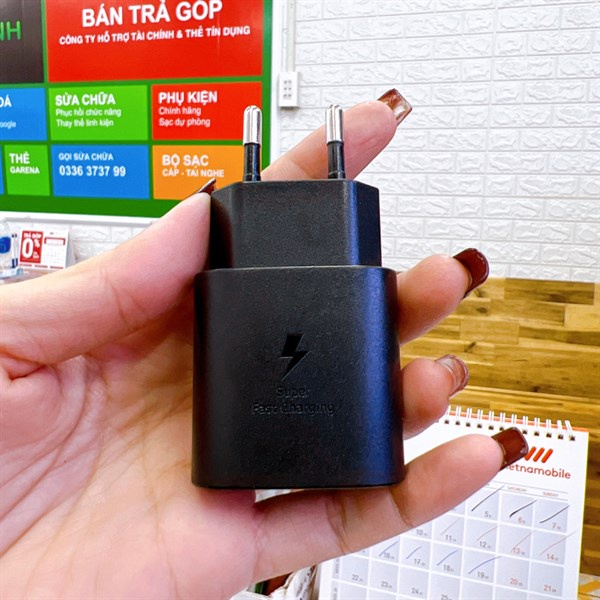 Cốc sạc nhanh Samsung 25W PD Type-C zin linh kiện new