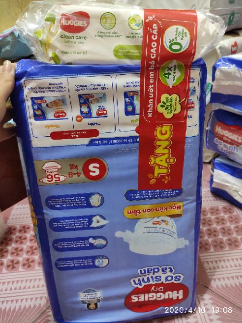 Tã dán Huggies S56 tặng 10