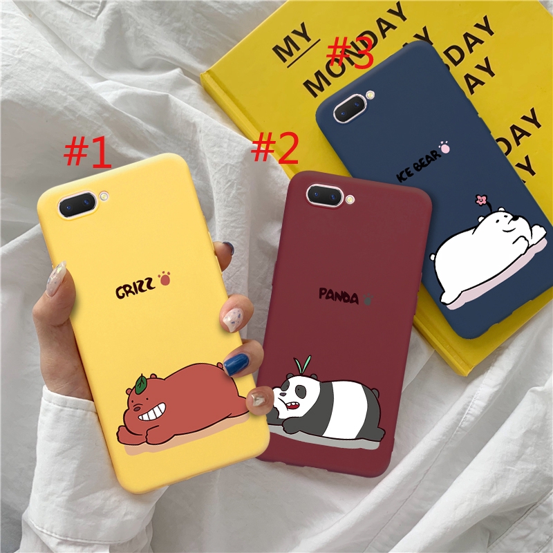 Ốp điện thoại bằng silicon in hình We Are Bears cho OPPO A12 Neo9 A39 F1s A83 F5 F7 F9 F9pro A3s A5S A7 F5 F7