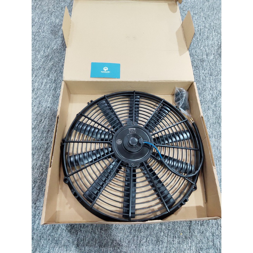 Quạt dàn nóng chuyên chế độ điều hòa ô tô 14'(12V+24V) đường kính 35cm công xuất 80w