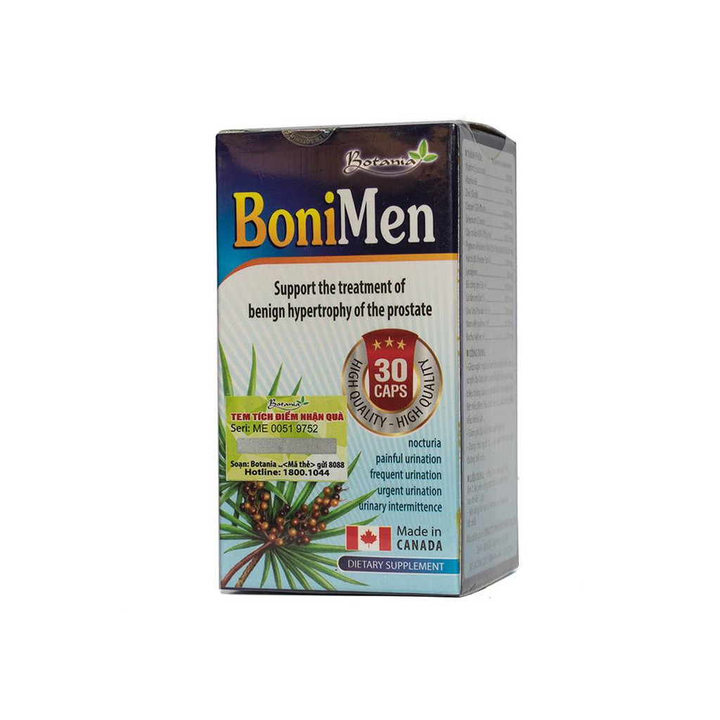 BoniMen (Hộp 30 viên) - Giảm phì đại tuyến tiền liệt [Boni men]