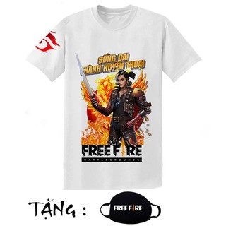Áo phông Free Fire skin Hayato Samurai đẹp siêu ngầu giá siêu rẻ nhất vịnh bắc bộ