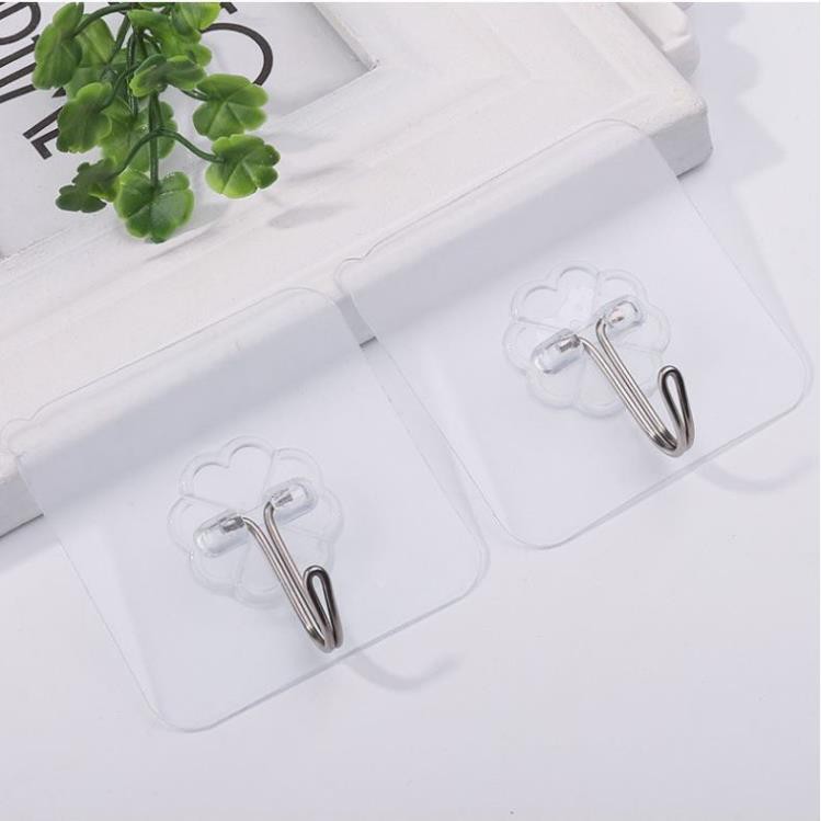( hang hot) Móc Dán Tường Trong Suốt – Chịu Lực Tốt – Siêu Dính 10 cai