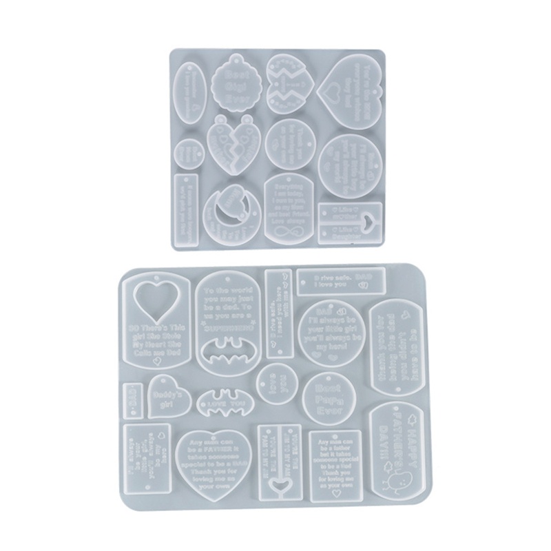 ✿ Set 1 / 2 Khuôn Silicone Làm Đồ Thủ Công Đa Năng Tiện Dụng Hình Tròn / Trái Tim