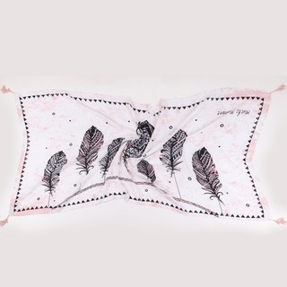 Khăn choàng boho mẫu lông công siêu xinh