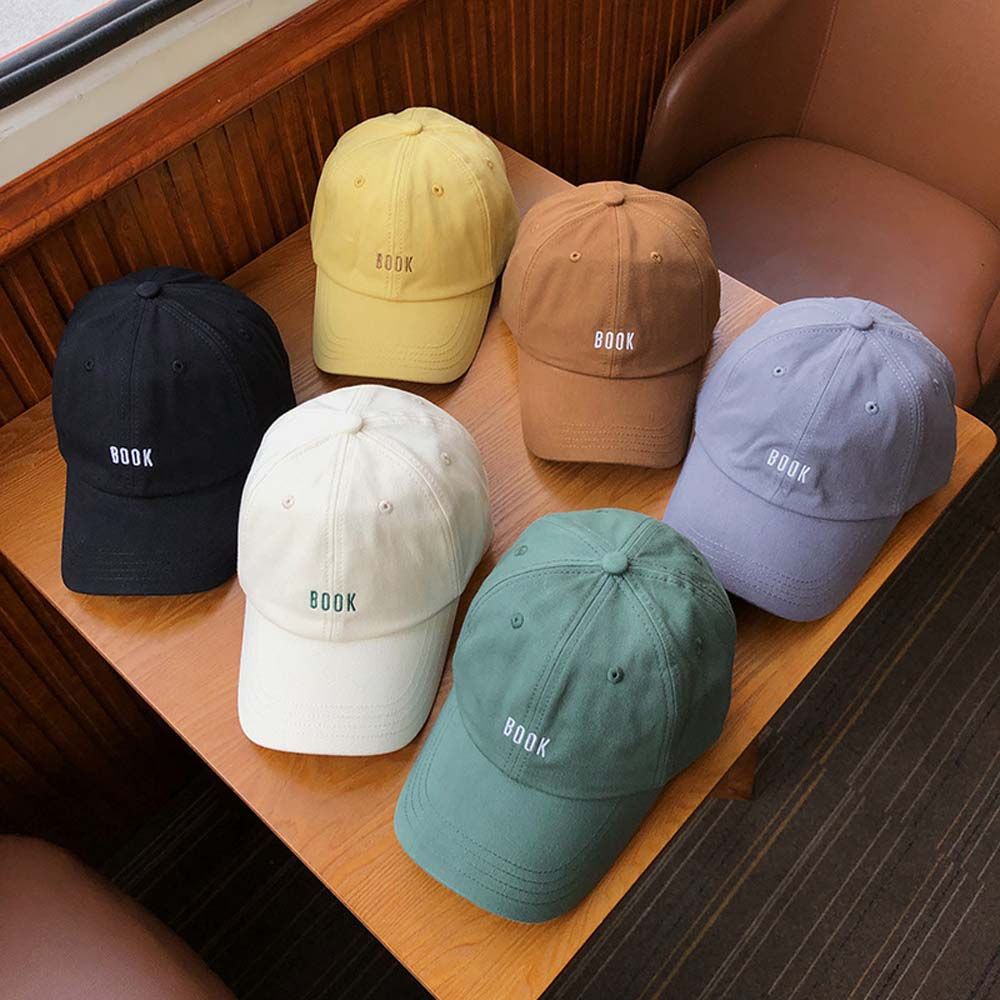 Mũ lưỡi trai thêu chữ BOOK đơn giản phong cách Hàn Quốc dành cho nữ