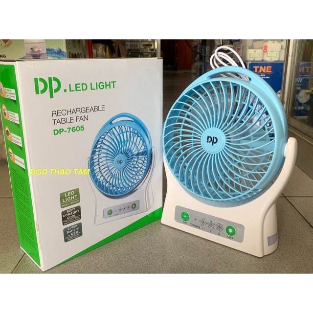 Quạt Sạc cao cấp DP-7605