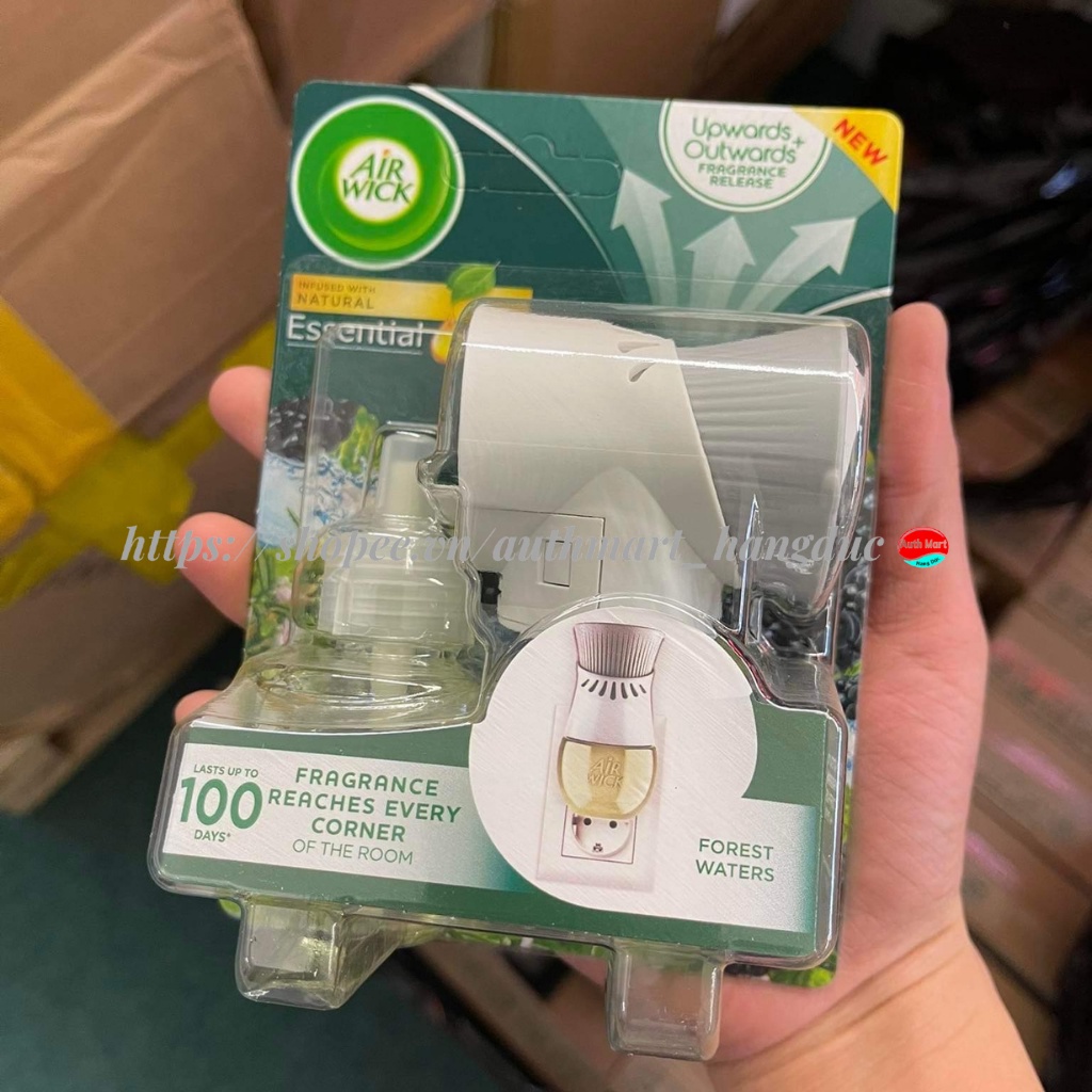 Bộ tinh dầu cắm điện, Tinh dầu thay thế Airwick lưu hương thơm lâu, từ thiên nhiên, hàng nội địa Châu Âu