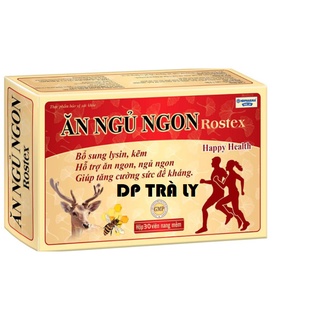 Viên Ăn Ngủ Ngon Rostex nâng cao cảm giác thèm ăn, dễ ngủ - Hộp 30 viên