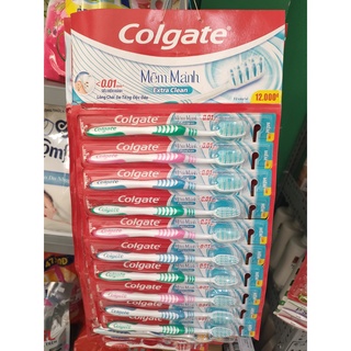 Bàn chải Colgate Mềm Mảnh Extra Clean 0.01mm(loại 12k)