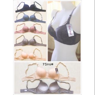 Áo lót Thái Lan SH 7306 không gọng, đệm vừa, phối ren