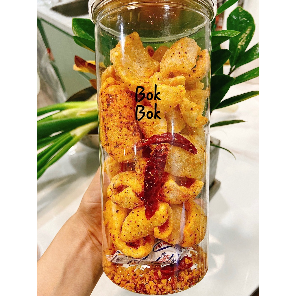 [Bán Chạy❤️] Ăn Vặt BOK BOK Da Heo Muối Ớt 160g Hủ Pet Siêu Ngon Siêu Giòn Vừa Ngon Vừa Rẻ | BigBuy360 - bigbuy360.vn