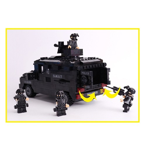 [Bộ siêu lớn] Lắp ráp Lego xe đặc nhiệm SWAT